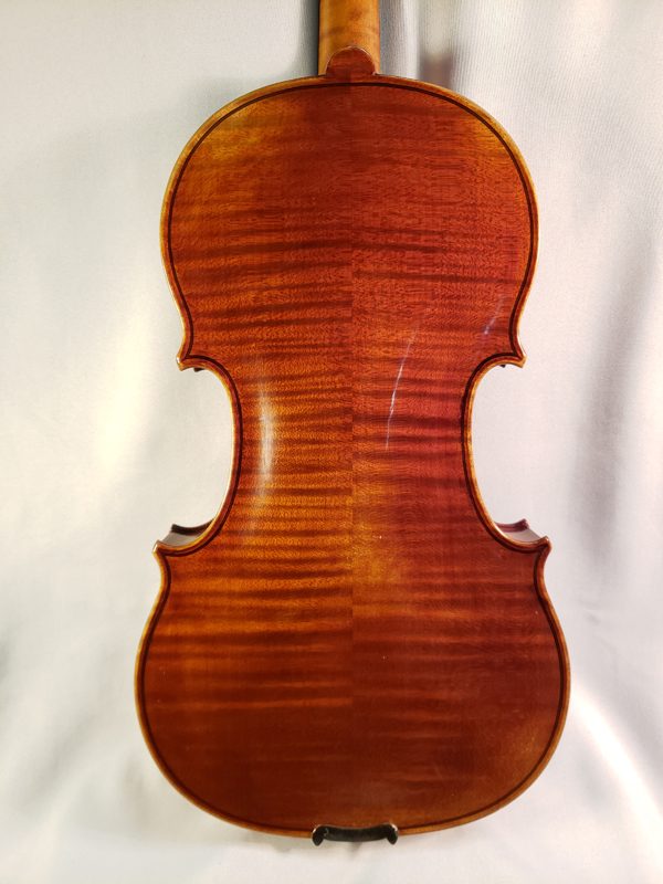 Willibald Wilfer violin Erlangen Germany 1978 back