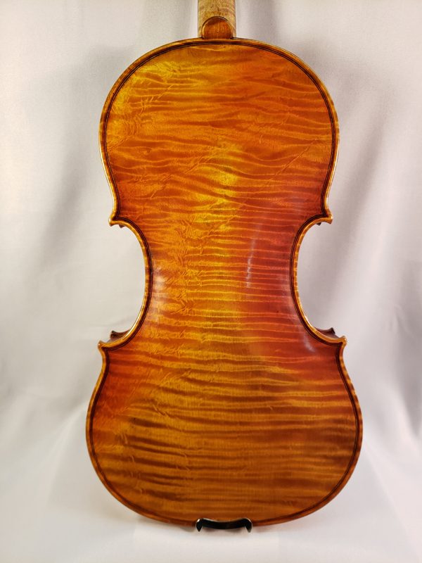 R.A. Werning made violin 2003 Norman Oklahoma back