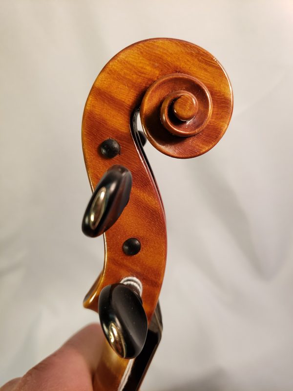 1959 Gustav August Ficker violin Mittenwald scroll