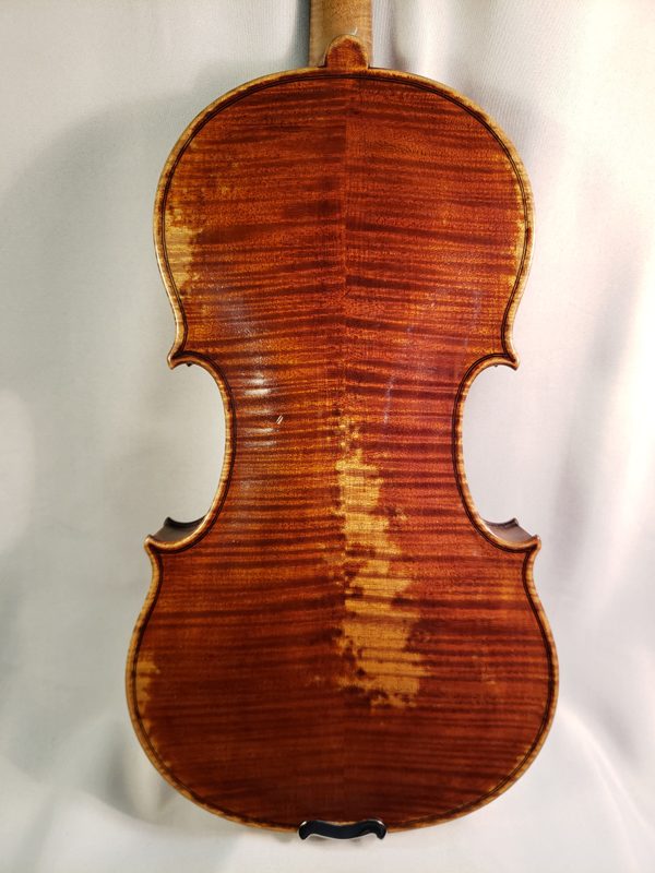 Fritz Monnig violin 1930's Markneukirchen back