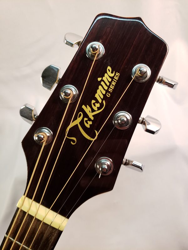 Takamine EG523SC cutaway electric guitar headstock